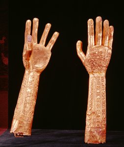 Brazos dorados, Cultura Lambayeque-Sican, 700-1100 de Pre Columbian